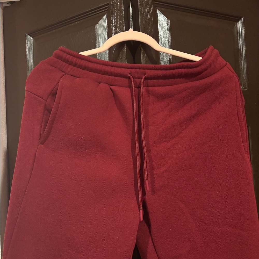 Bottomline Burgundy Fleece Joggers - Picture 4 of 4
